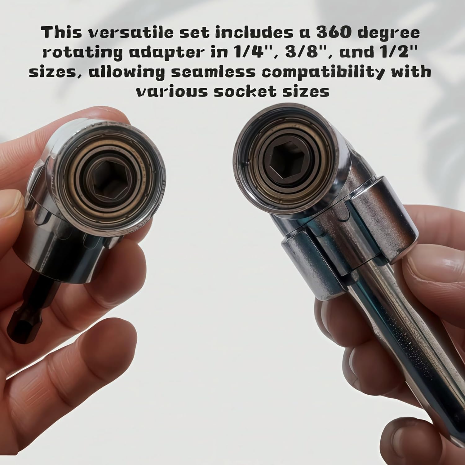 105 Degree Upgrade Right Angle Drill Adapter, Multi-function Bend Screwdriver Bit, Angle Extension Bit Kit, 1/4" Hex Shank Driver for Household Work
