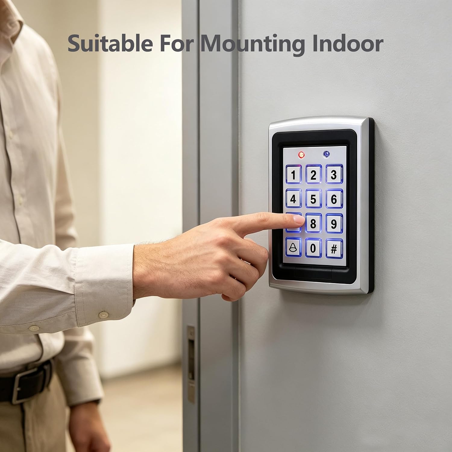 RFID Access Control Keypad – 1000 Users, Backlit, Metal Keypad