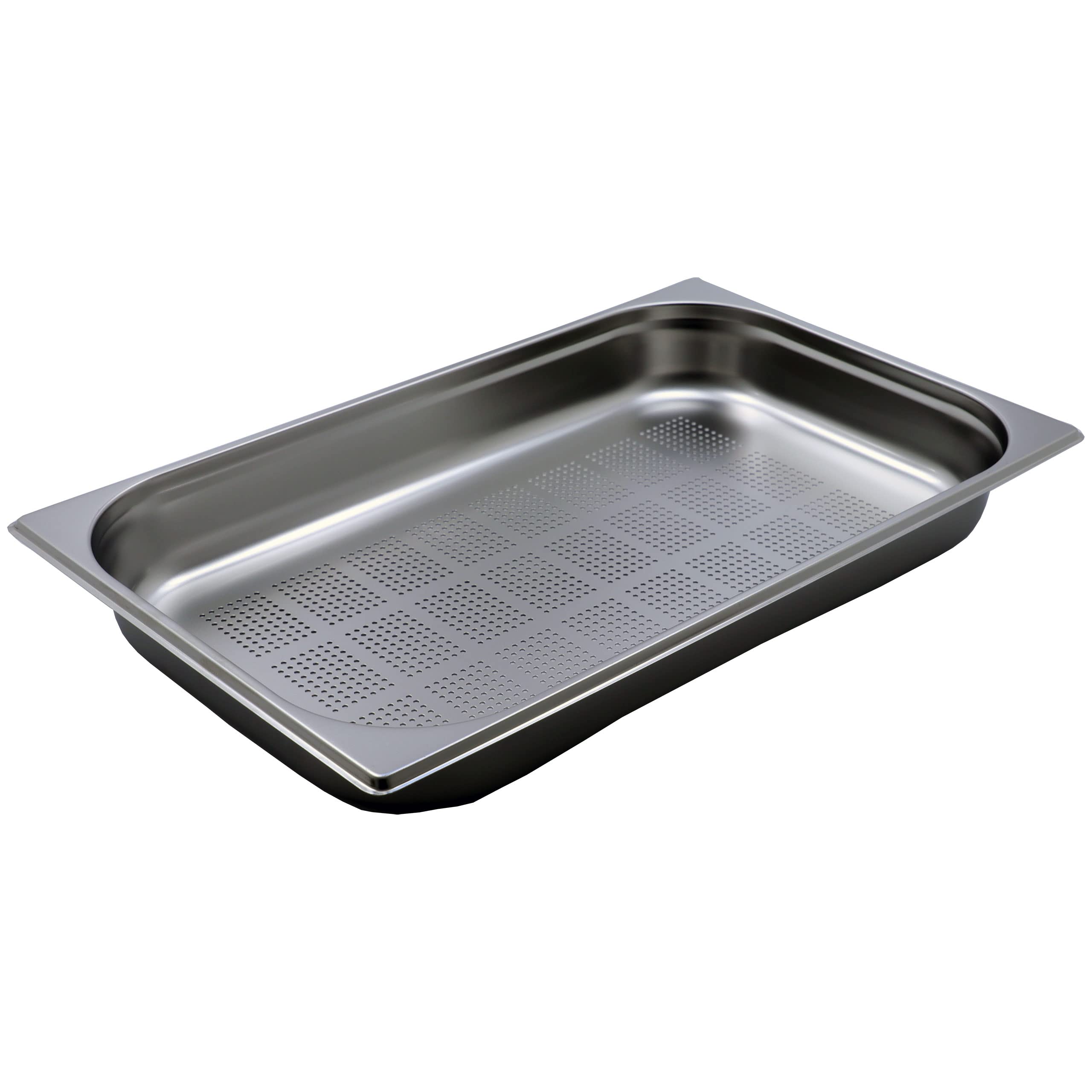 6 Stück GN 1/1 Gastronormbehälter GN-Behälter Edelstahl 8,5 Liter Tiefe 65mm GELOCHT