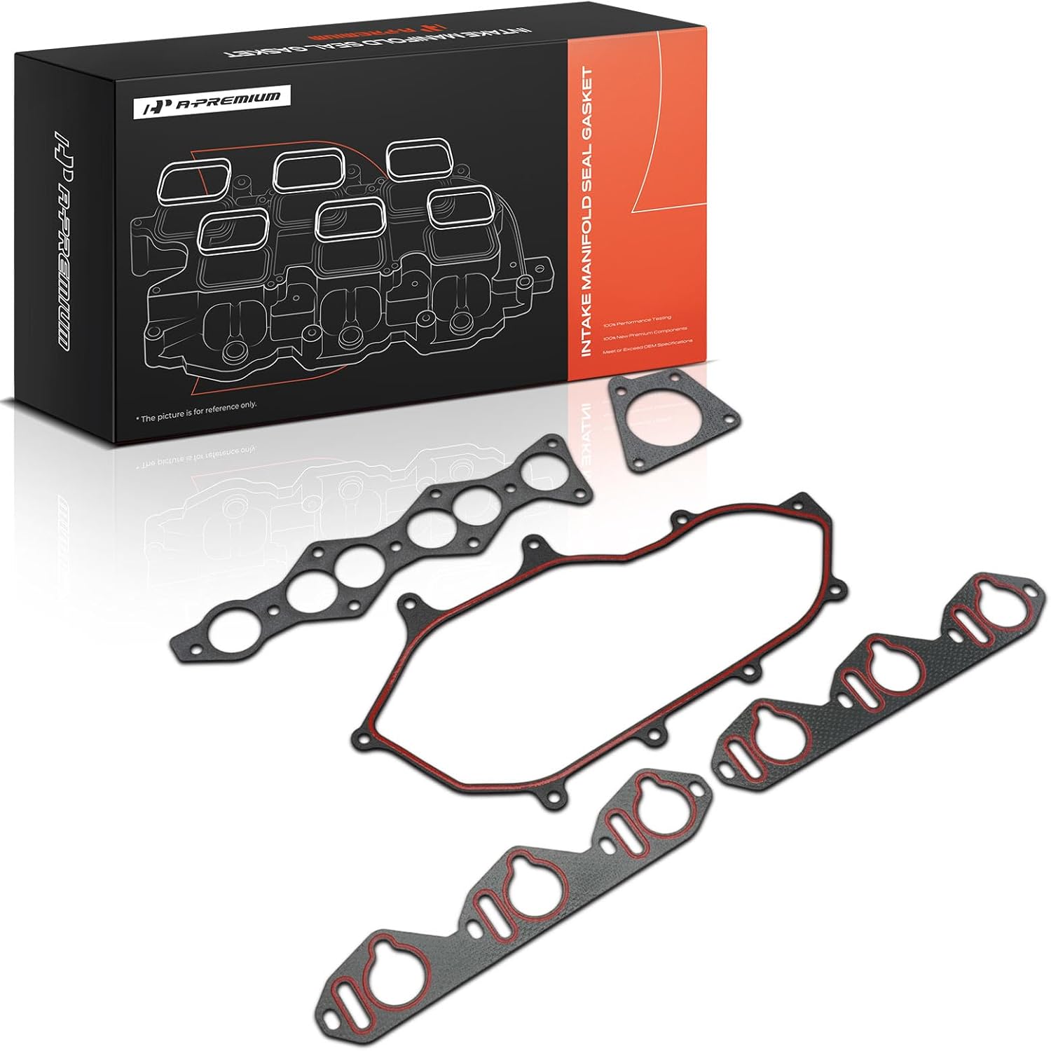 A-Premium Lower and Upper Engine Intake Manifold Gasket Set Compatible with Nissan Frontier 2001-2004, Xterra 2002-2004, 3.3L, Supercharged