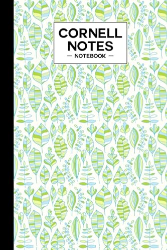 Cornell Notes Notebook Leafs Cover Cornell Notes Notebook, Cornell Note Paper Notebook, Cornell Paper, Organizing Notes System, Note Taking - 120