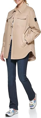 KARL LAGERFELD womens Karl Lagerfeld Paris Women's Lightweight Softshell Jacket