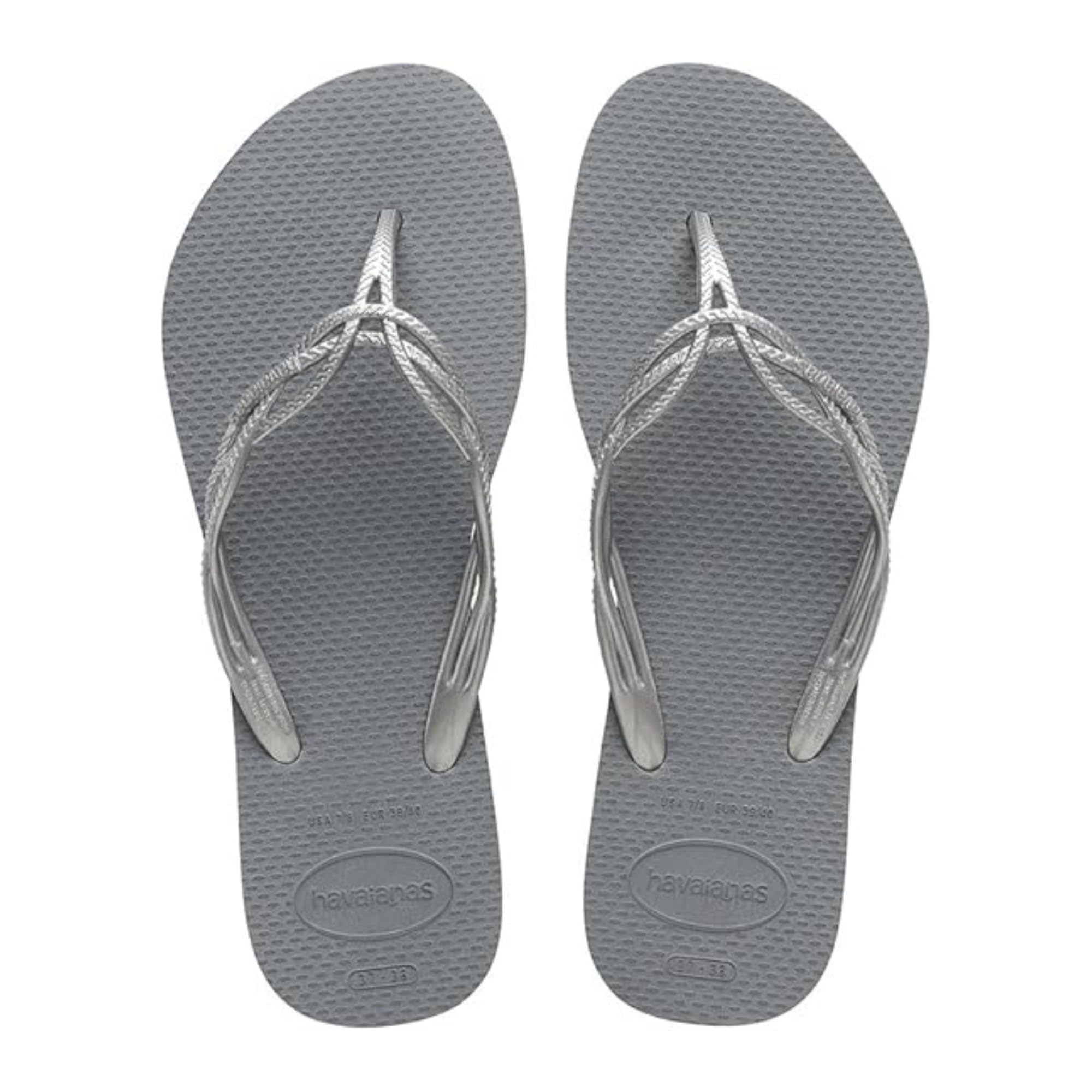 Havaianas Flash Sweet Women FlipFlop Steel Grey 6.5/7 UK