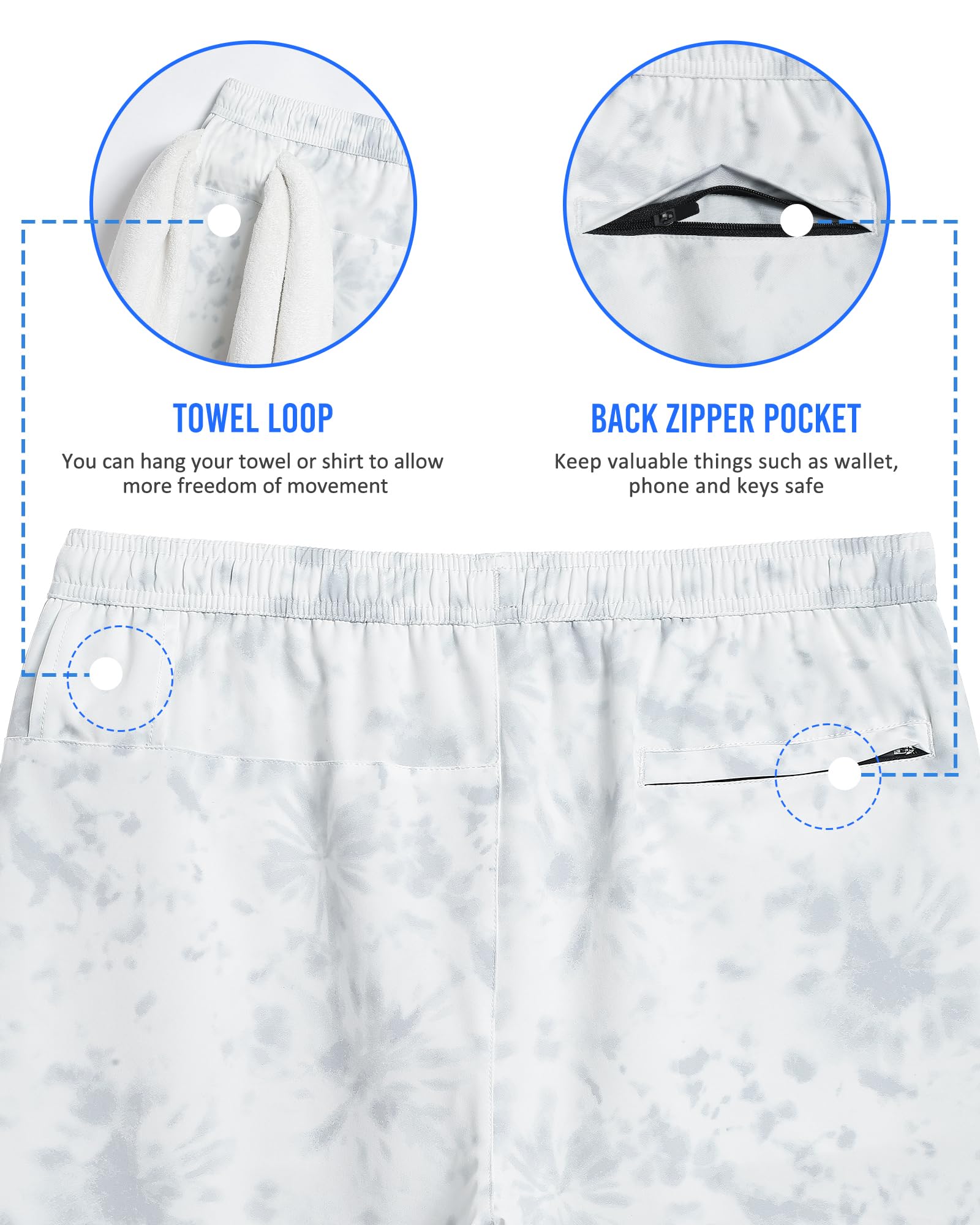 maamgic Herren-Laufshorts für Herren, 12,7 cm, 2-in-1, schnelltrocknend, Workout-Shorts