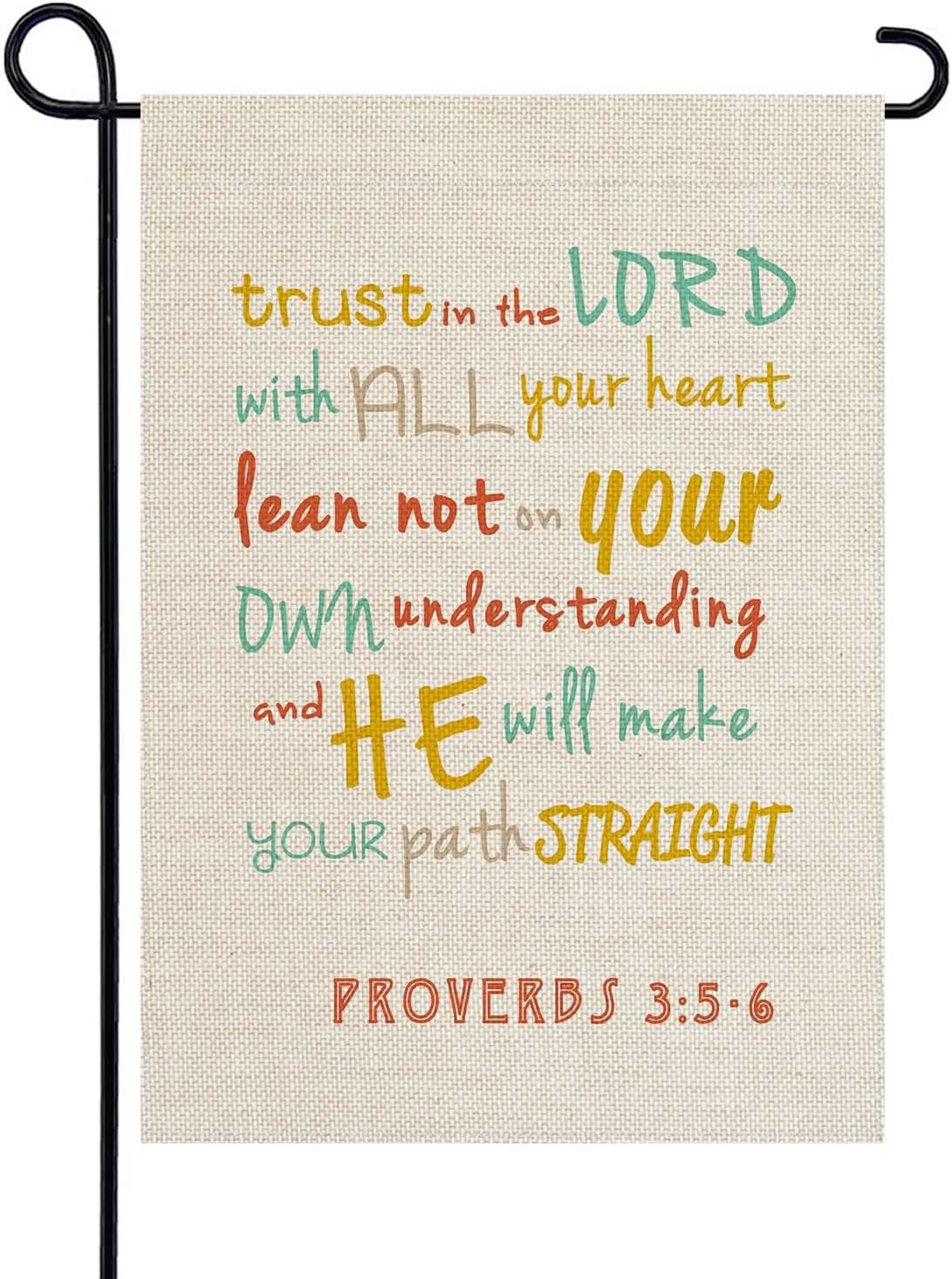 Uanvaha Bible Verses Garden Flags 12.5X18 Double Sided