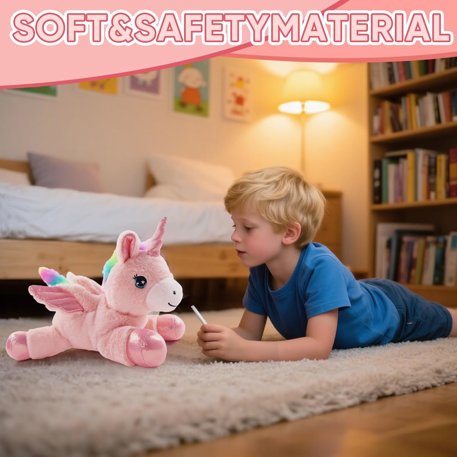 Sew Butiful Unicorn Stuffed Animal, 12in/30cm, Cute Plushies for Girls,Stuffed Unicorn Plush Birthday Gifts Soft Plush Toys Set for Baby, Toddler, Girls, Kids,Decor - Image 3