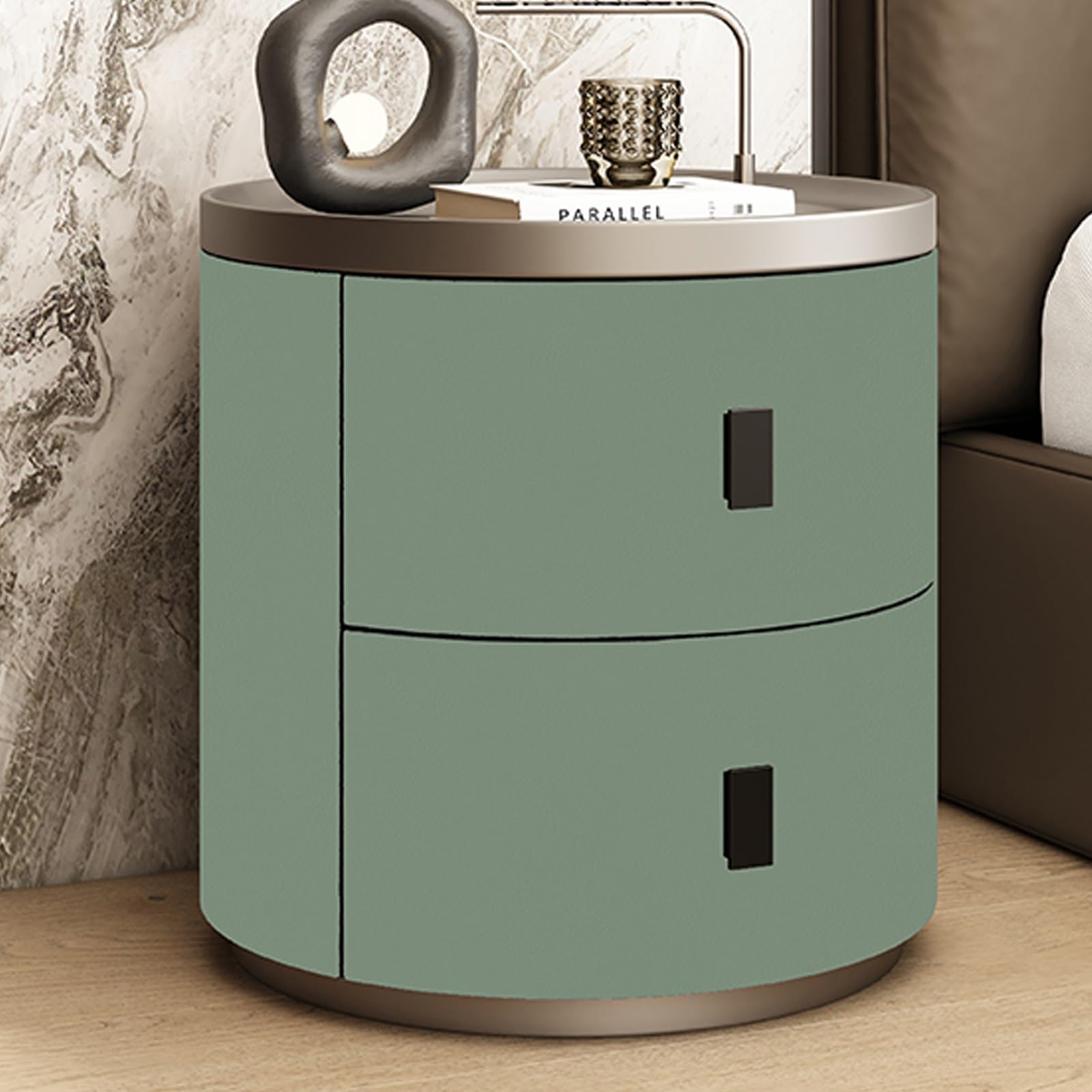 Mid Century Modern Nightstand with Storage for Living Room, Bedroom, and Small Spaces - 40 * 50CM
