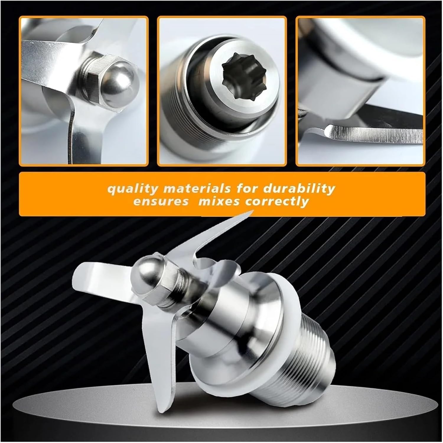 502977 Blade Cutting Assembly Blender Part Compatible With Waring CB15 CB10 CB6 Commercial Assembled Gallon Blenders, 502975