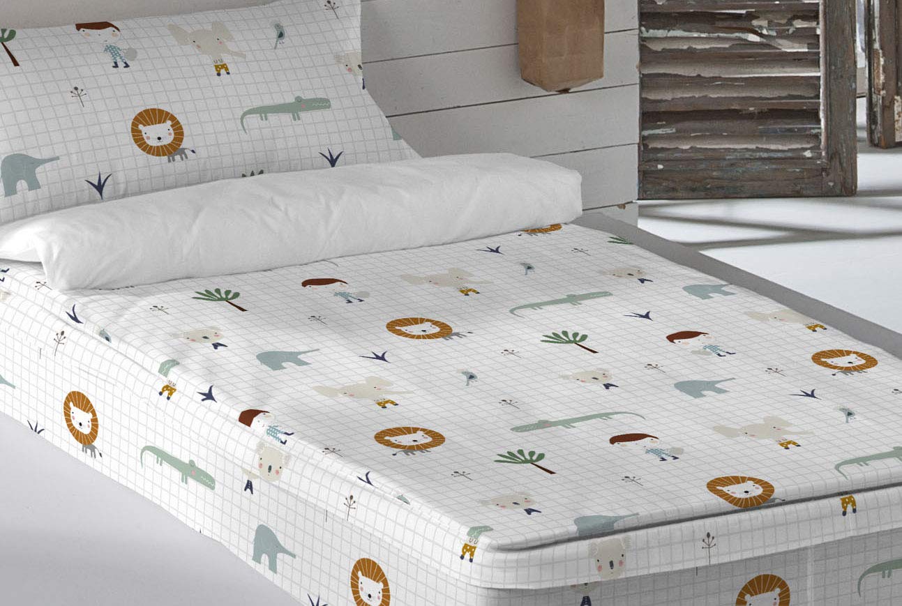 Saco Nórdico con Relleno Haciendo el Indio Jungle (90 x 190 cm) (Cama de 90)