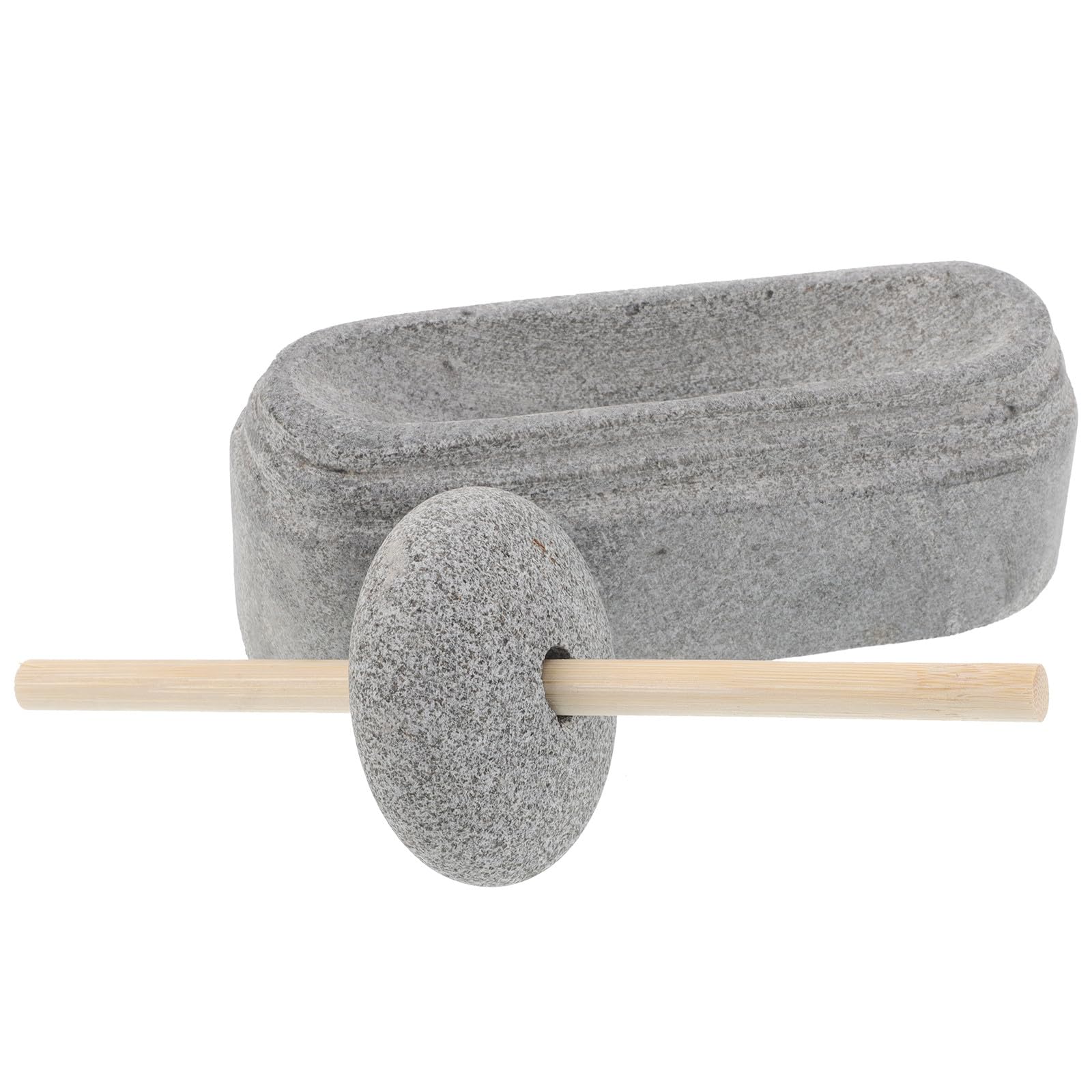 SUPVOX Mortier et Pilon en Pierre, Design Stable et Facile à Nettoyer, pour Broyer Épices et Herbes Cuisine la Maison