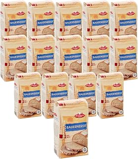 BIELMEIER KÜCHENMEISTER Brotbackmischung Bauernbrot 15 Stück á 500g Jeden Tag frisches Brot genießen Made in Baden-Württemberg