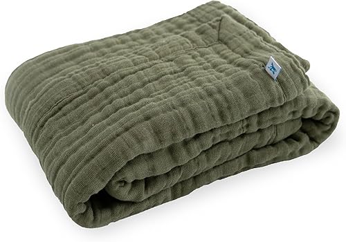 Vista 44 de Little Unicorn - Colcha para recién nacido, tela de muselina ultrasuave de varias capas, regalo para recién nacidos y para usar en cualquier lugar