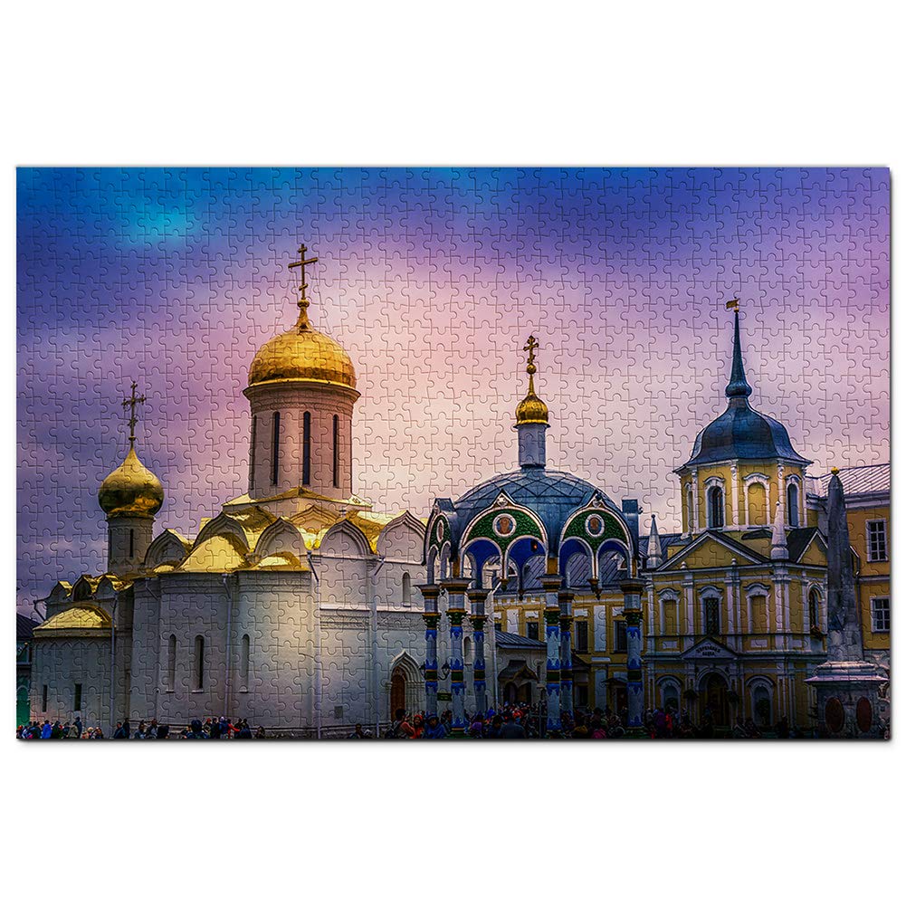 Russia Sergeev Posad Jigsaw Puzzle for Adults 1000 Piece Wooden Travel Gift Souvenir