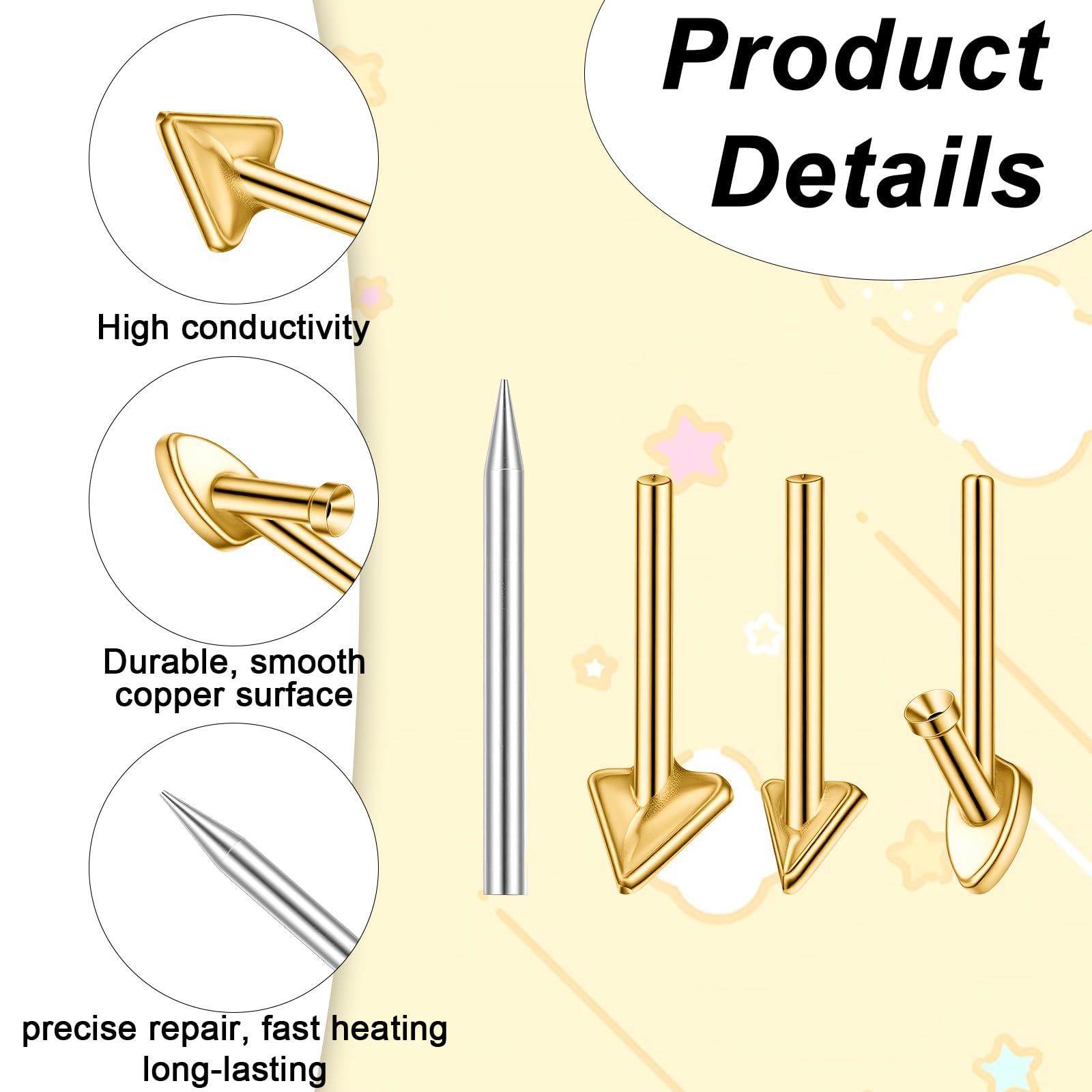 Copper Welding Tips - Repair Bumpers & More -6 Copper Welding Tips - Repair Bumpers & More -6