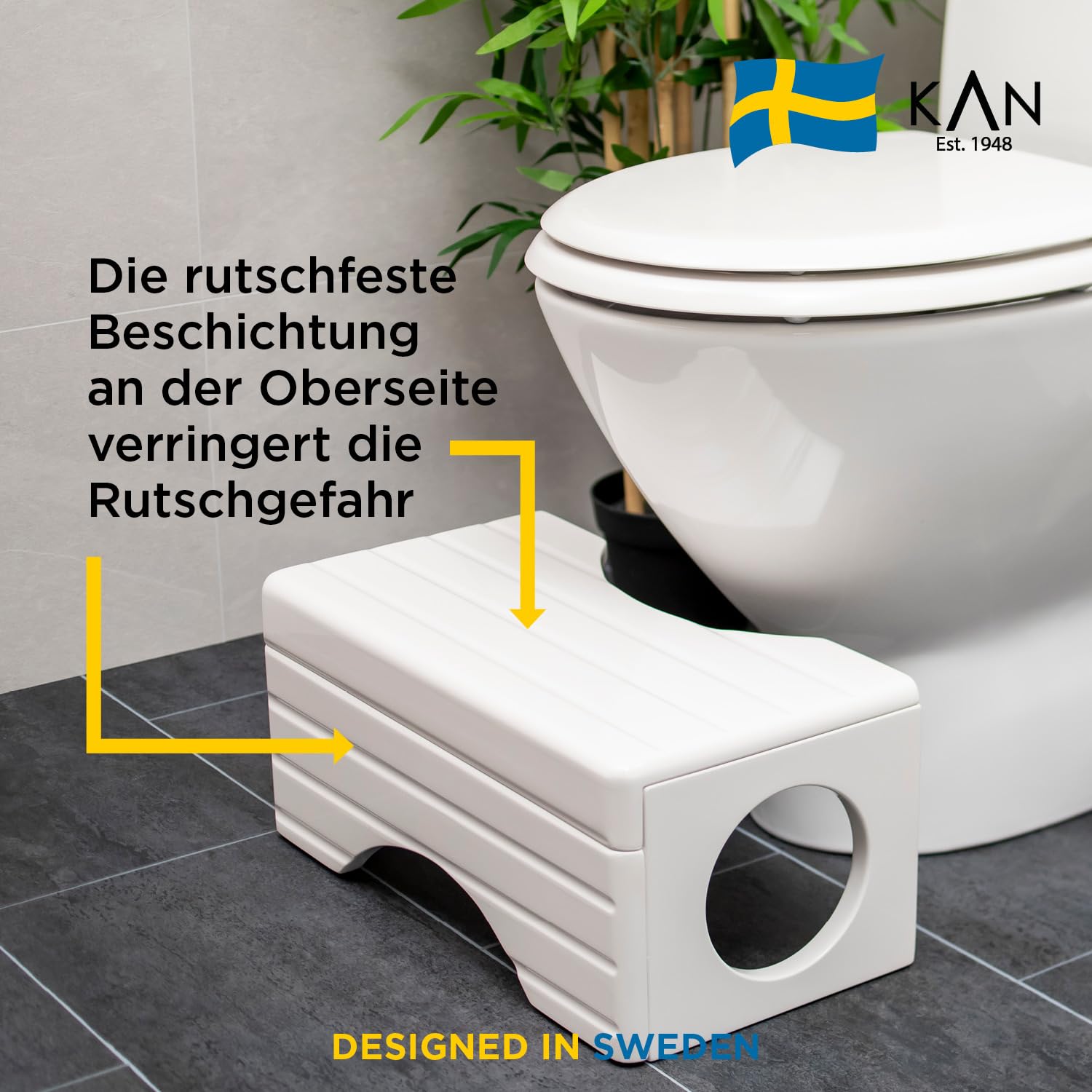 KAN Loki taboret toaletowy dla dorosłych – taboret toaletowy drewniany – taboret łazienkowy – taboret toaletowy – taboret toaletowy składany – taboret toaletowy dla dorosłych