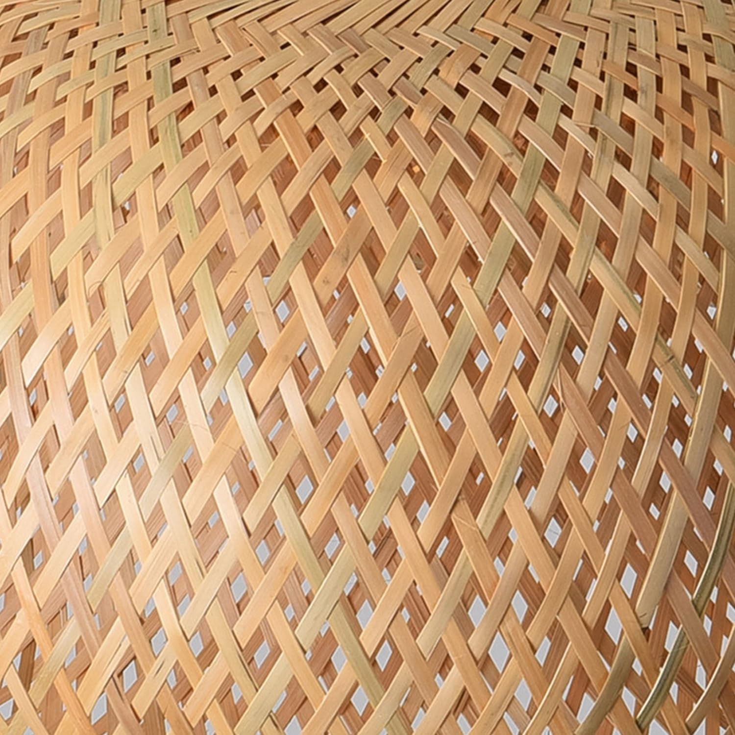 Lampada A Sospensione In Bambù Intrecciato Lampadario Artigianale Ellittica Sospensione Vintage Industriale E27 For Isola Cucina Sala Da Pranzo Soggiorno(3-flammig)