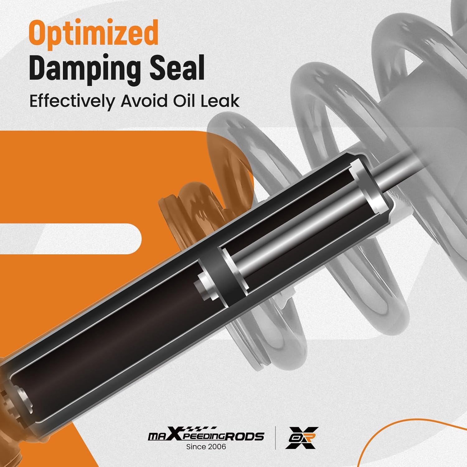 maXpeedingrods 2Pcs Front Strut for Chevy Silverado 1500 GMC Sierra 1500 2007-2013, 139105 1336333 Shock Absorbers Strut w/Coil Spring Assembly