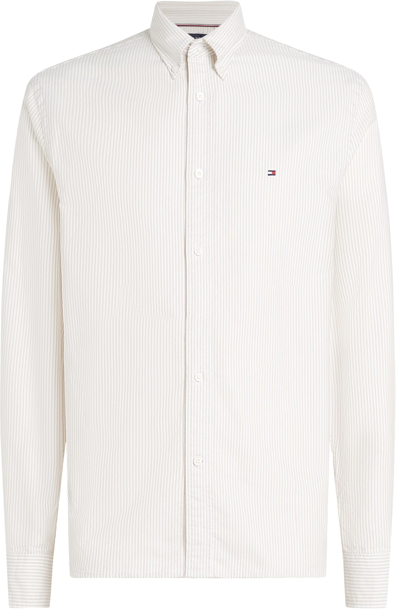 Tommy Hilfiger Herren Hemd Stripe Regular Fit Langarm