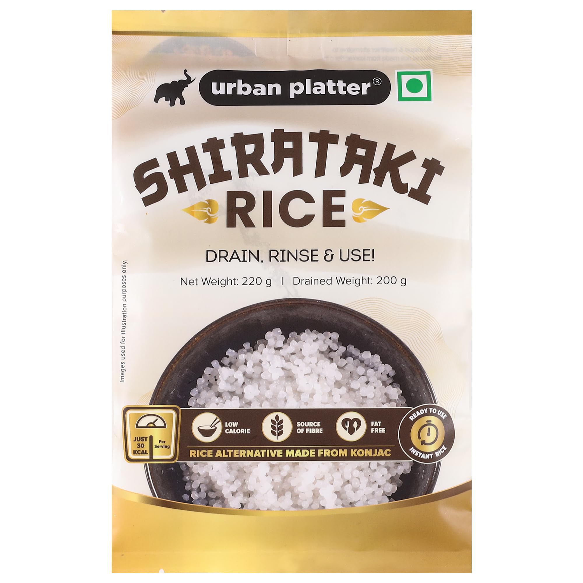 Urban Platter Shirataki Rice, 220 grams [Pack of 48][Keto-friendly, Fat-Free, Gluten-Free Alternative to Rice] (B0CXM3NHRT) Amazon Price History, Amazon Price Tracker