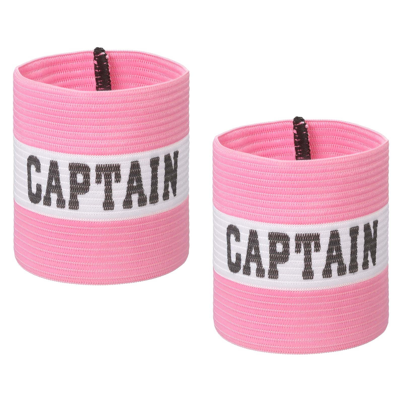 YELARXI Captain Armbands, Soccer Captain Armband Elastic Adjustable Leader Band Team Sport Bands, 2Pcs & Pink & 21cm - Fit for (Adult Youth Football/Basketball/Rugby Training) — image 1