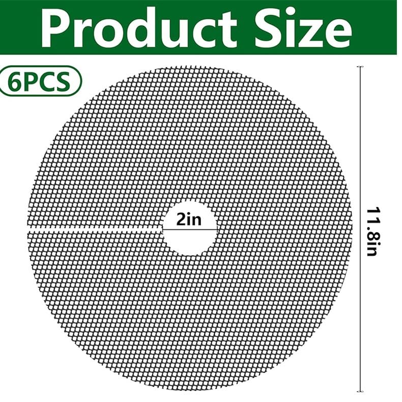 Twinice 6 Pièces Grille de Protection pour Pot de Fleurs, 30cm Couvercle de Protection du Sol pour Pots de Fleurs, Protecteur Contre Les Chats, Protège la Terre des Animaux et des Enfants