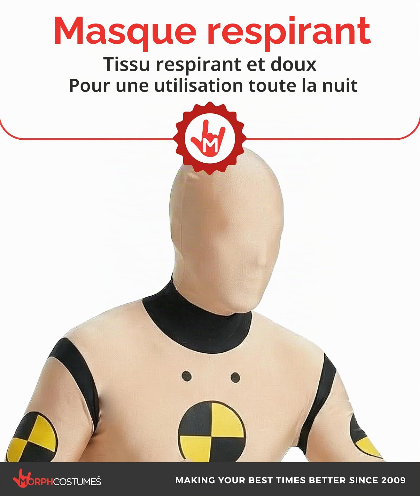 Morphsuits | Combinaison Intégrale Marron avec Cagoule, Look Humoristique, Parfait pour Halloween, Idéal pour le Cosplay