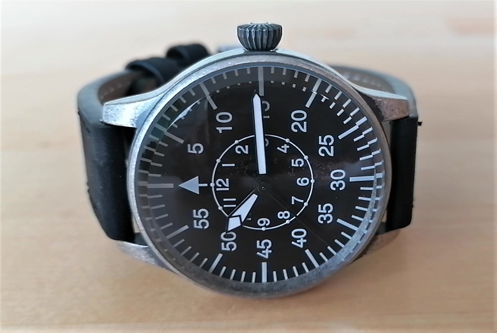 Amazon.com: Mil-Tec Vintage Aviator Watch Black Dial Quartz Mens 