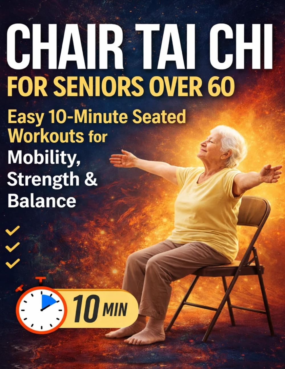 Chair Tai Chi for Seniors Over 60: Easy 10-Minute Seated Workouts for Mobility, Strength & Balance