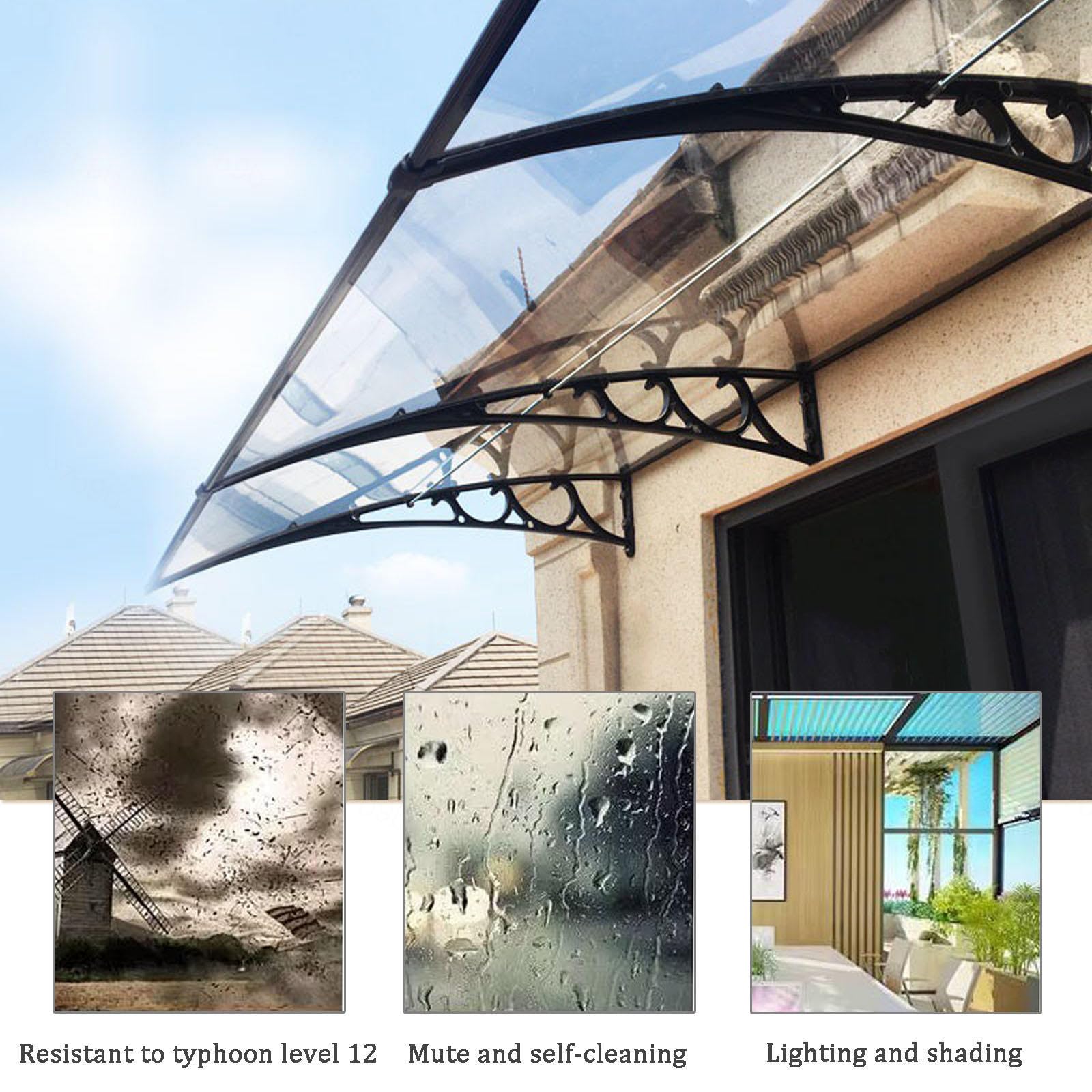 Haustürvordach Aus Polycarbonat – Transparente A Produktbild-Vorschau 6