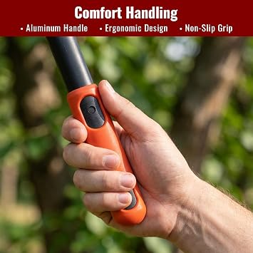 AGRICUT Extendable Garden Loppers Anvil - Tree Trimmer 2 Cut Capacity Hedge Clippers with Sharp High Carbon Steel Blade Hand Loppers for Cutting Branches