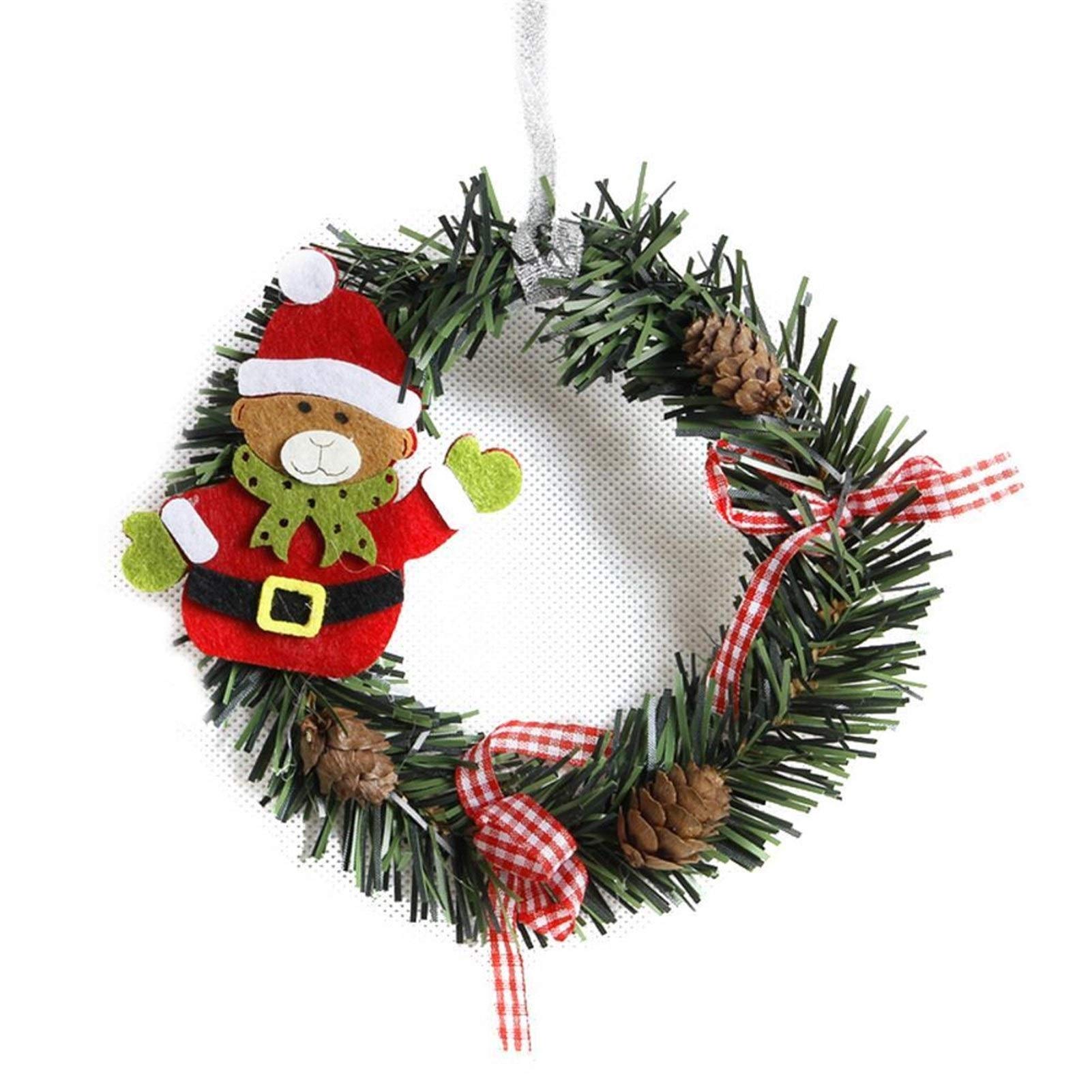 Couronnes de mariage en rotin 15cm pour une fête de Noël magique