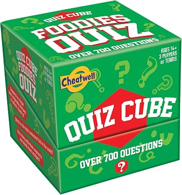 Cheatwell Games Quiz Cube Foodies | Trivia Game with 744 Food & Drink Questions