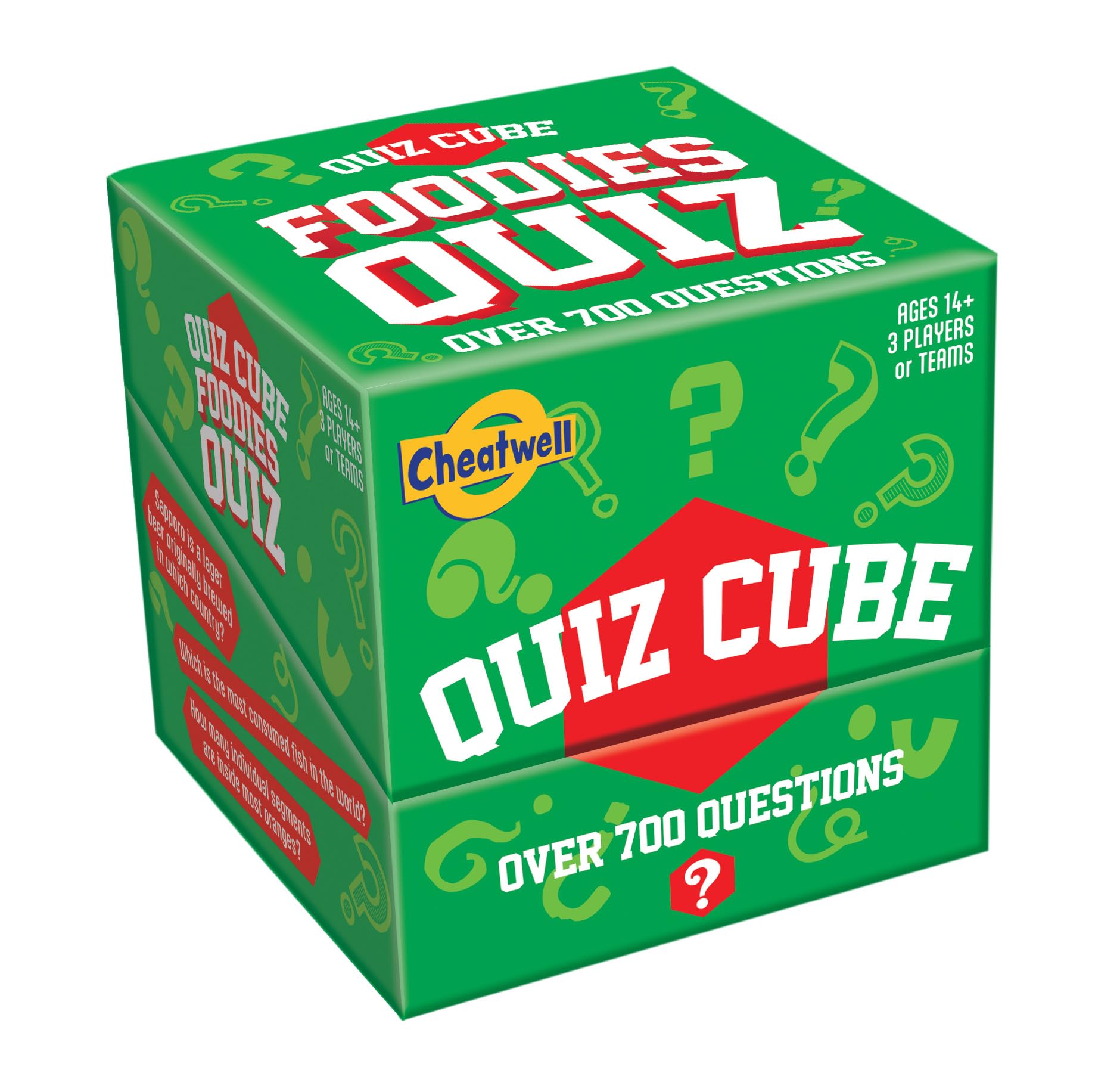Cheatwell Games Quiz Cube Foodies | Trivia Game With Over 700 Questions
