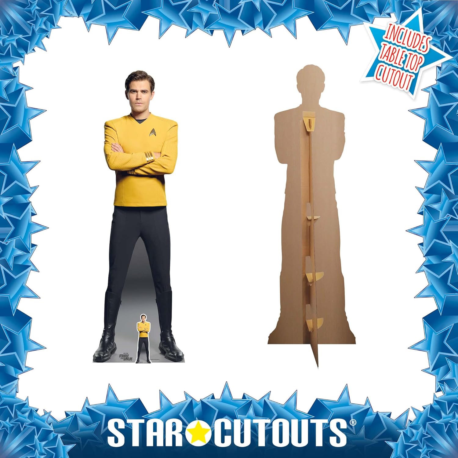 Star Cutouts SC4833 Star Trek James T Kirk Paul Wesley Cardboard Cut Out Height 180cm