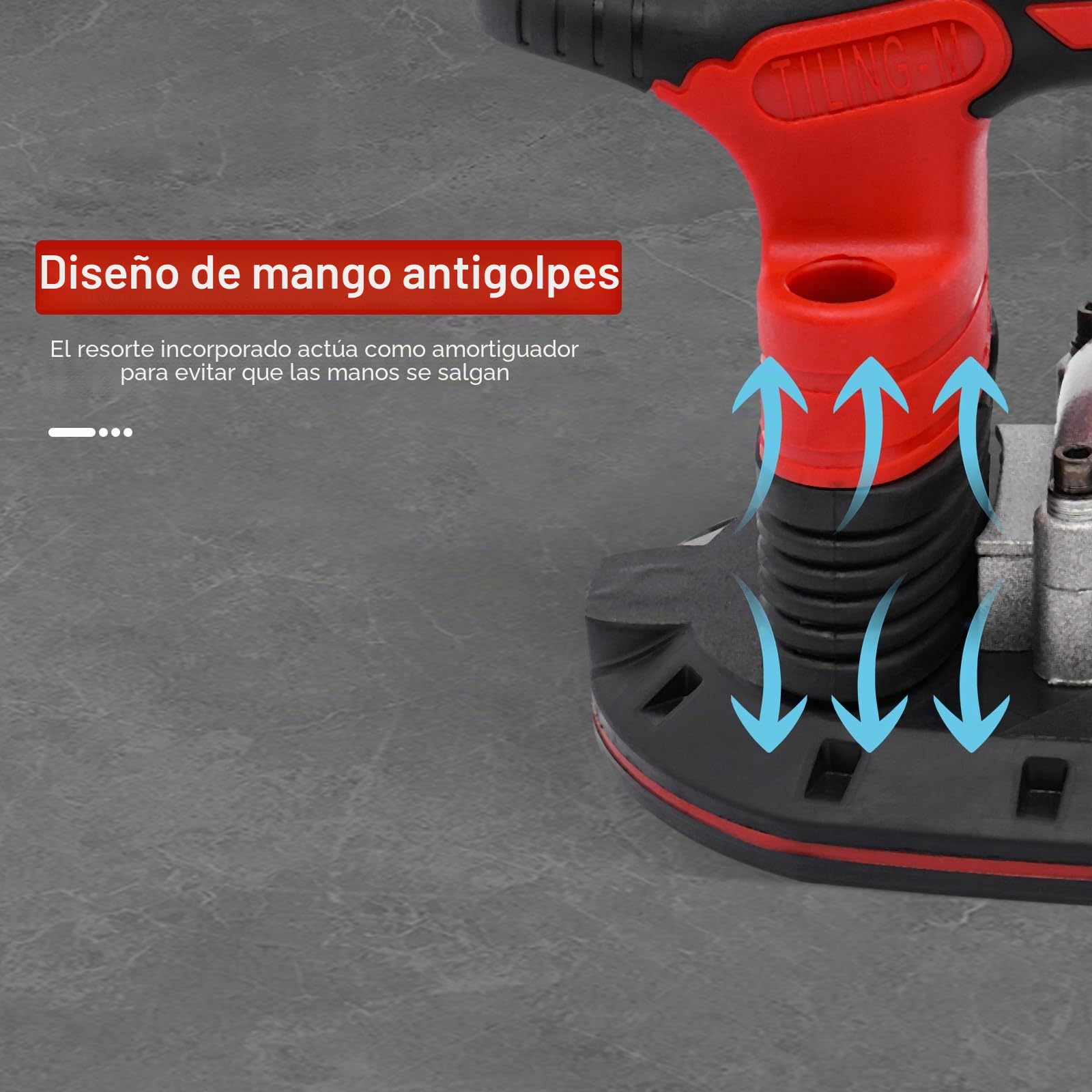 Ventosa eléctrica con ventosa de 6 marchas, 80 kg, potencia de adsorción con 2 baterías de litio para azulejos aplicables, tamaño 30-240 cm