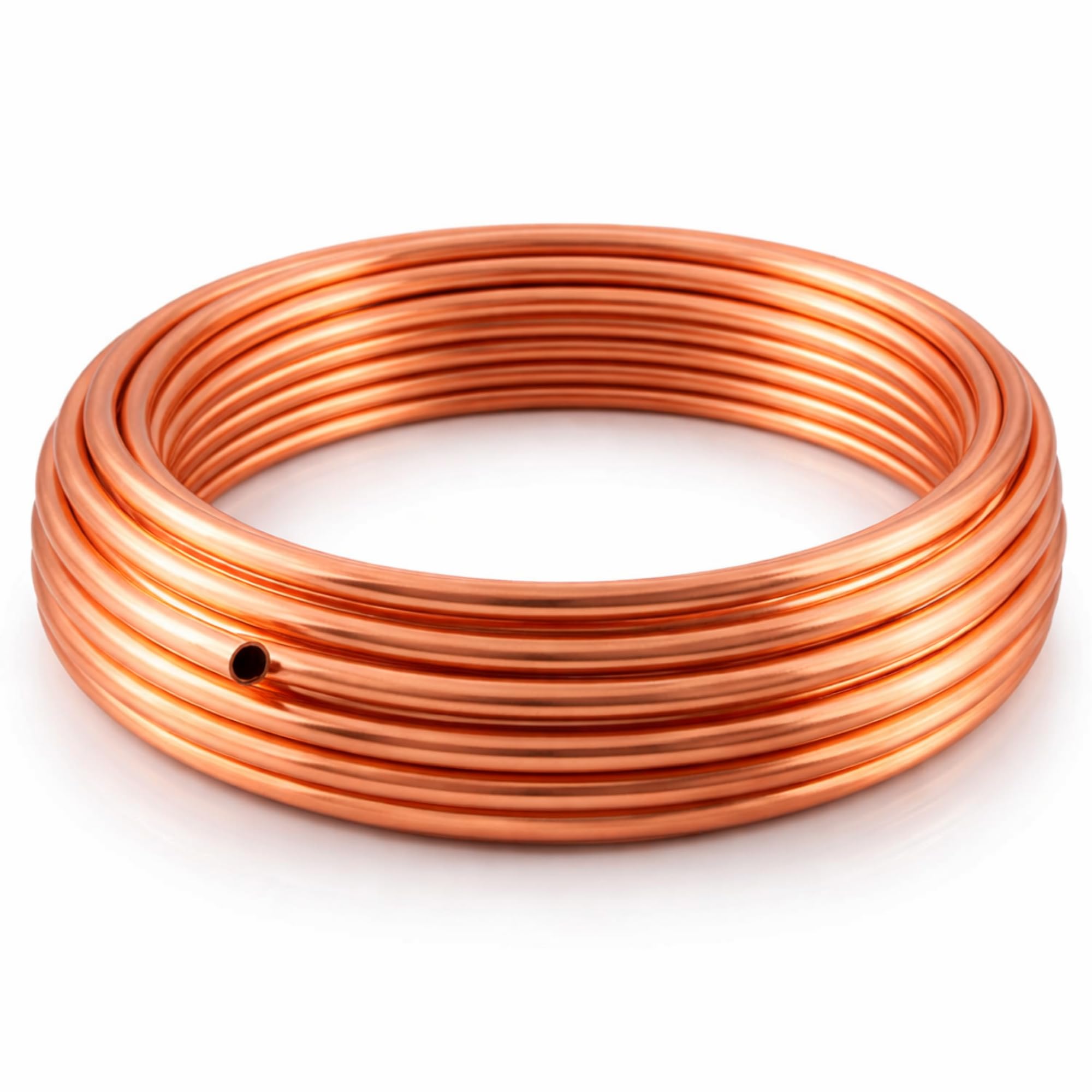 Microbore Tuyau en cuivre flexible spiralé pour installations d'eau/gaz/plomberie et bricolage (10 mm, 2 m)