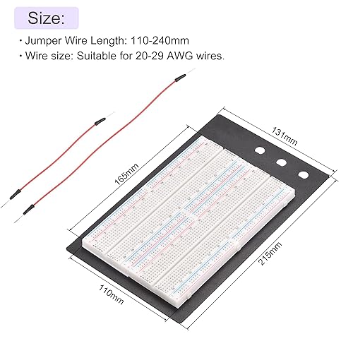 Miniatura 3 de MECCANIXITY Juego de tablas de pan de 1660 puntos sin soldadura para Proto Shield y Testing1 Set
