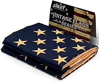 Vista 5 de Cosido americano + bandera tipo retro