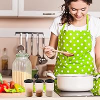 Vista 7 de 4 Pcs Salt and Pepper Shakers Set Large Salt Dispenser Camping Picnic Shaker with Lid Plastic Shakers with Lids Picnic Jar Container for Sugar