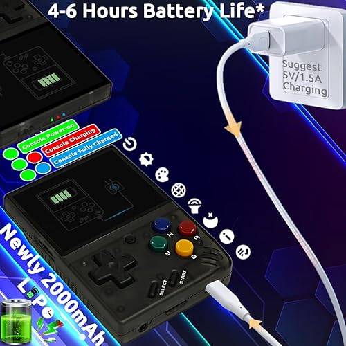 Miniatura 5 de Miyoo Mini V4 OnionOS Consola de juegos portátil 2.8 pulgadas 750*560 IPS Pantalla Miyoo-mini v4 Onion-System con estuche portátil T-Negro