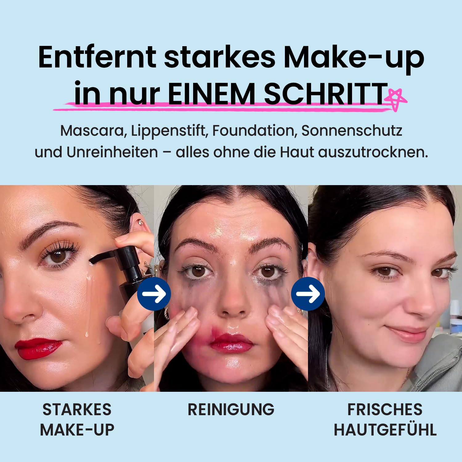 COXIR Ultra-Hyaluron Reinigungsöl (150 ml / 5,07 fl.oz.)| Keine Paraben | Reinigungsöl für Tiefenreinigung und tiefe Hydratation