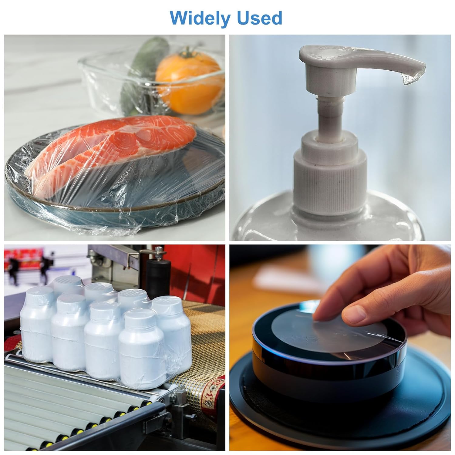 PATIKIL Removable Protective Film Tape, 6 Inch x 656 ft PE Surface Protective Scratch Film Tape Roll for Furniture Electrical Appliances Plastic Hardware Low Stickiness Blue