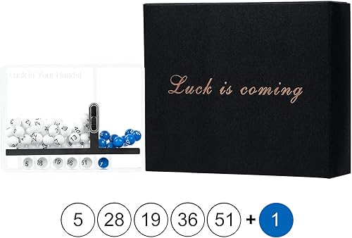 Miniatura 5 de Caja de números de la suerte para jugar a jugadores de lotería, Powerball Lotto América, cosas para aliviar el estrés, cosas al azar, decoración