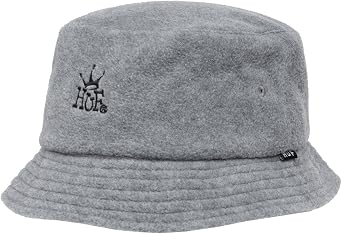 HUF Crown Polar Fleece Bucket Hat - Steel Grey