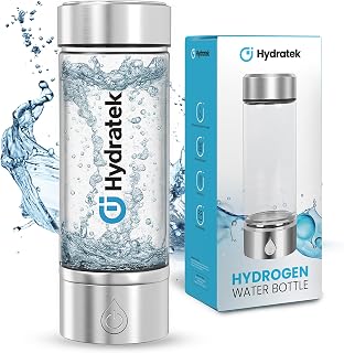 Hydrogen Water Bottle Generator with SPE/PEM Technology, Ionized Water Bottle, Portable Hydrogen Water Ionizer Machine 420 ml for Gym, Hiking, Cycling, Running & Outdoor Use