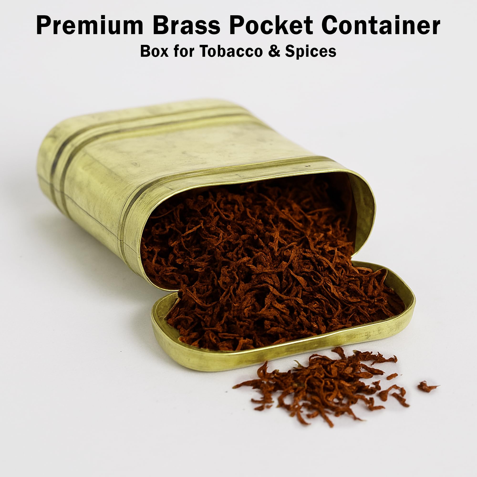 Hope Kart Brass Chuna Dani Dabi Tobacco Chunauti Khaini Lime Dibbi for Men  Pital Box Katha Container, 7L X 5W cm (1) : Buy Online at Best Price in KSA 