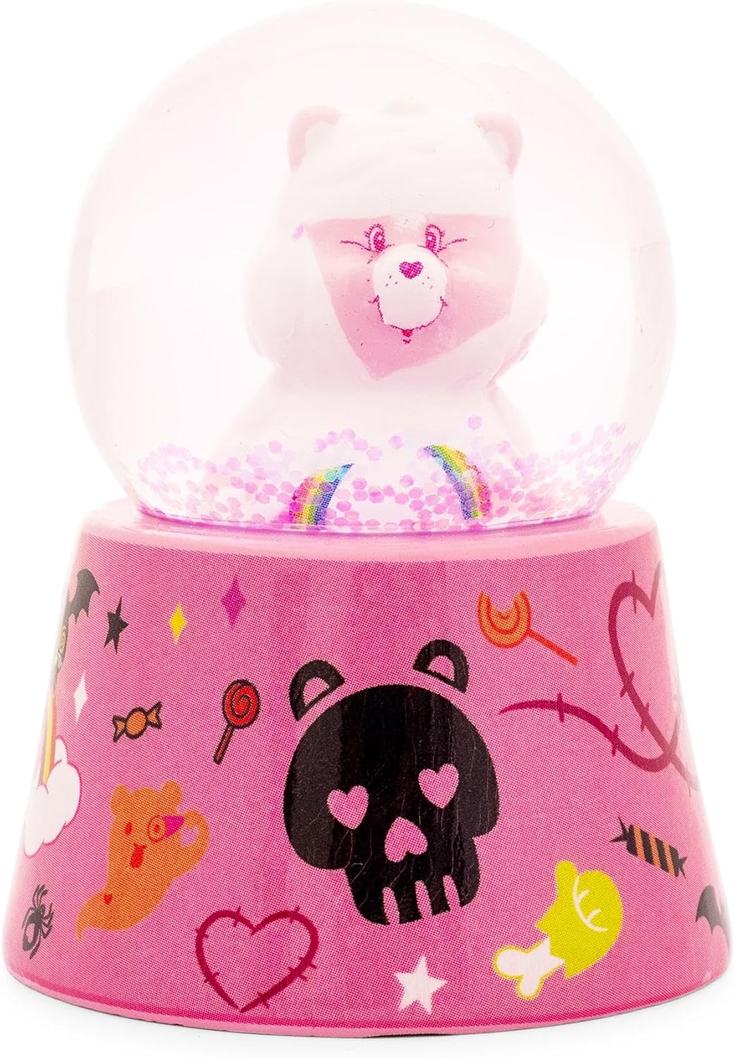Silver Buffalo Care Bears Halloween Mummy Cheer Bust Boxed 45mm Light Up Snow Globe in Retail Box