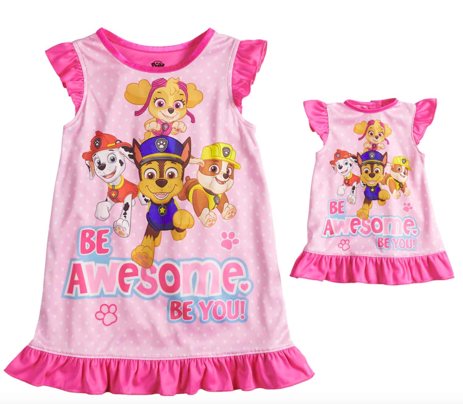 Girls Pink It's A Paw Nightgown main image 0