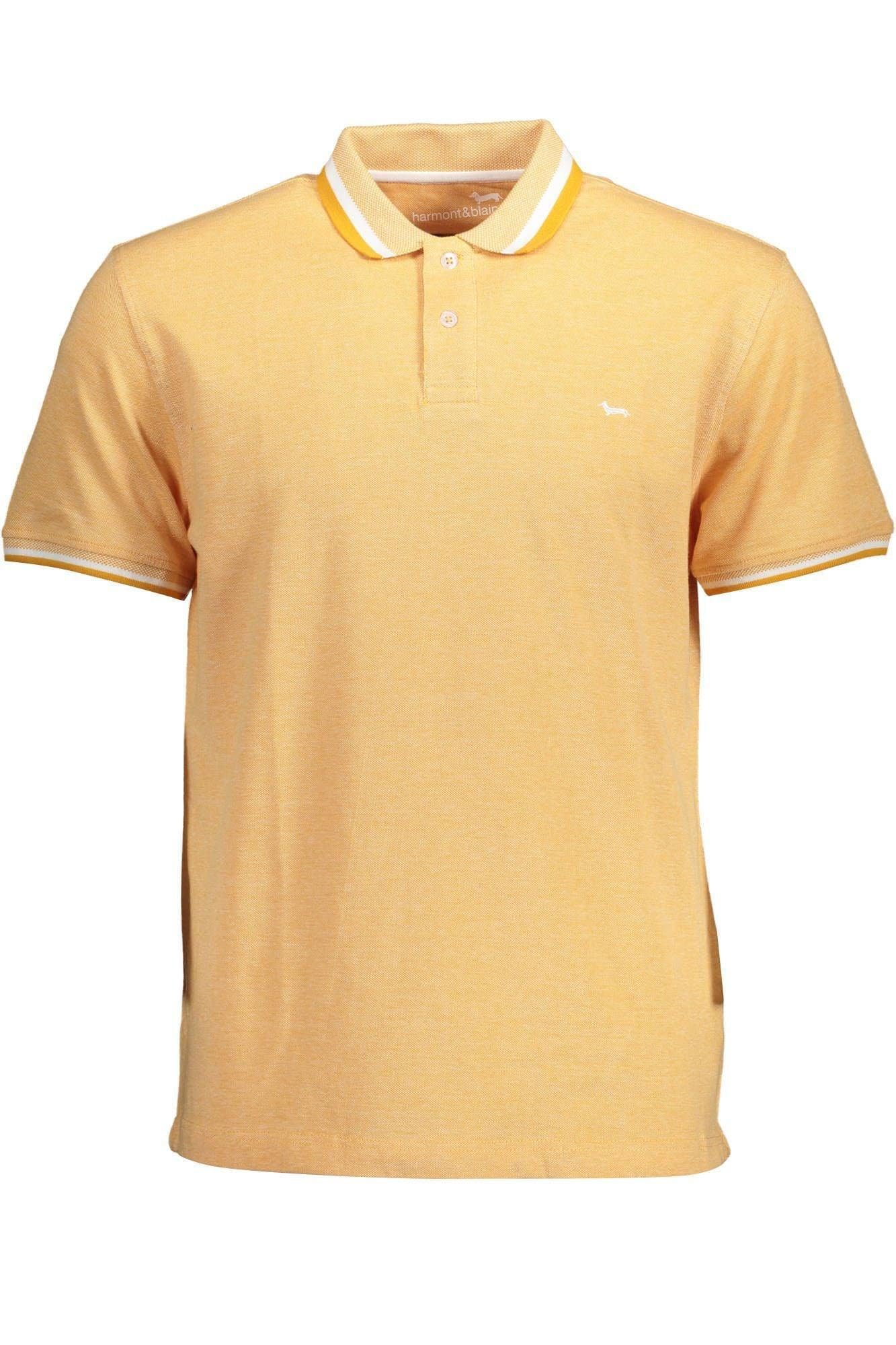 Harmont & BlaineVibrant Orange Regular Fit Polo Shirt with Men's Logo