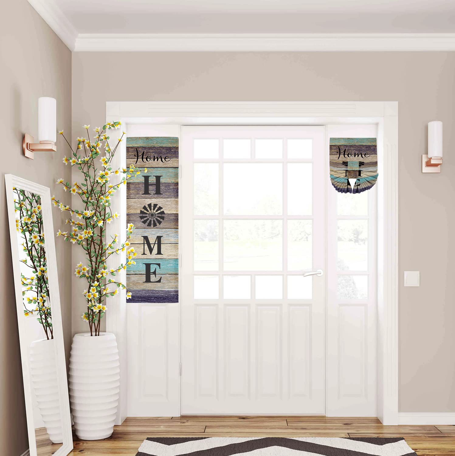 Front Door Sidelight Covering Ideas
